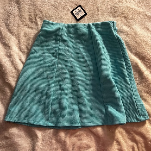 UK2LA Teal A-Line Skirt - Picture 1 of 2